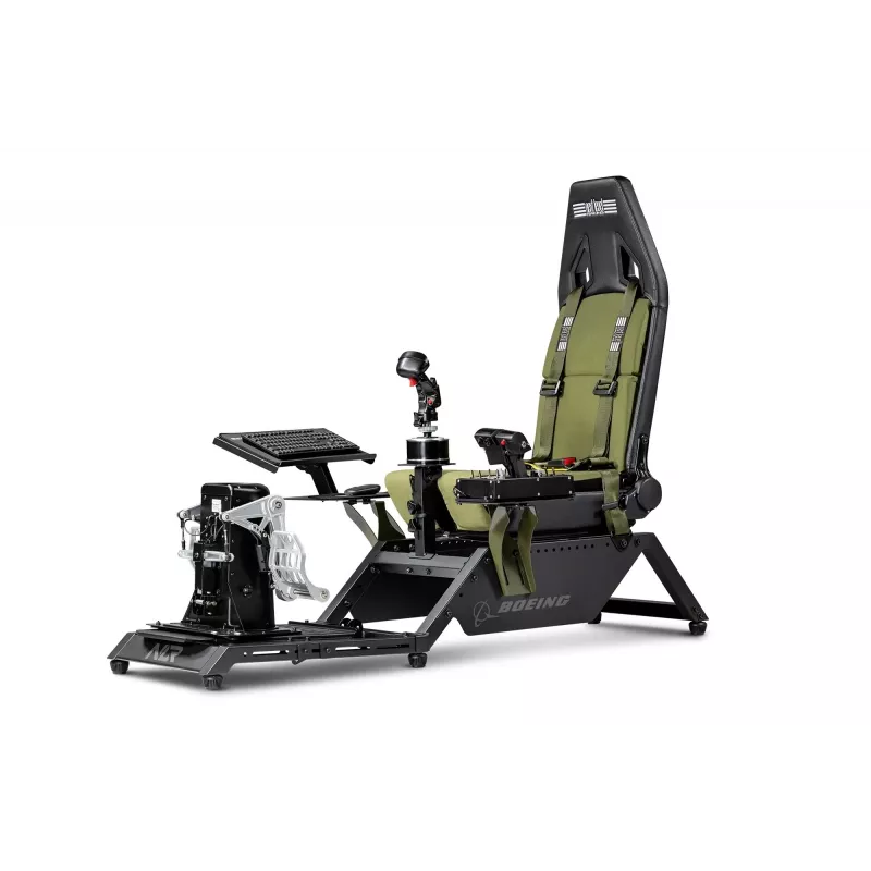 Cockpit seat by next level racing Flight Simulator Boeing Military 396055 — dedicated flight simulation seat compatible with yokes and pedals