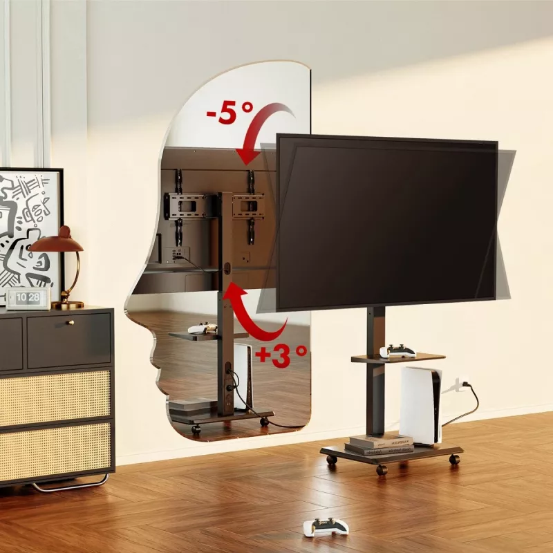 TV stand ergo office ER-304 B, max load 50 kg, VESA 600x400