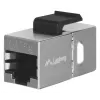 Keystone module LANBERG KSF5-3000 — Cat5e F/UTP flat cable, RJ-45 female, black