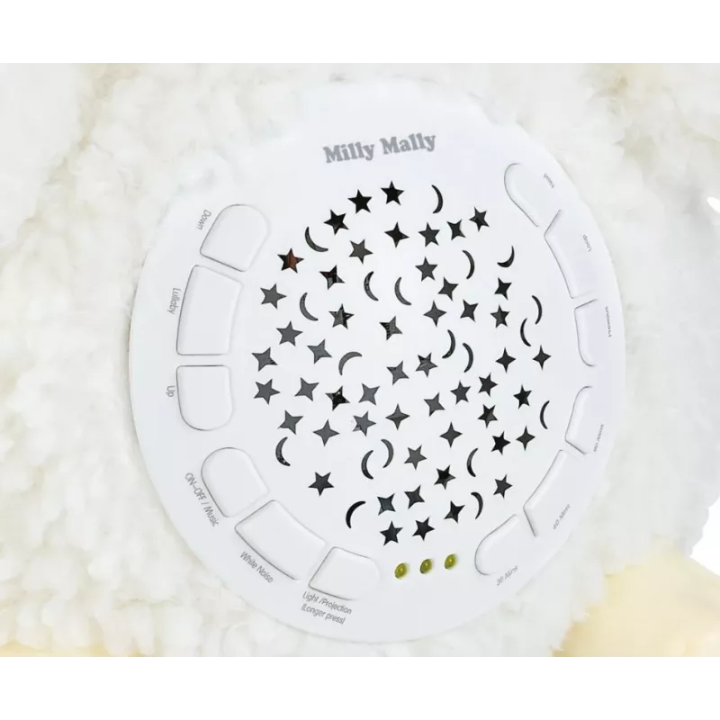 Plush projector toy milly mally Sheep Projector Plush Toy model 5664 for infants — soft night light