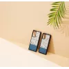 Phone case man and wood for Samsung Galaxy Note 20 Ultra — blue flower on black