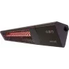 Infrared heater SUNRED PRO25W-SMART, wall-mounted triangle dark, 2500 W, black, IP55