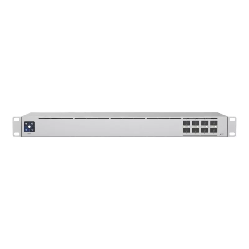 Network switch Managed L2 UBIQUITI USW-Aggregation — 8 SFP+ slots, 10G support, fanless, 1U rack, silver