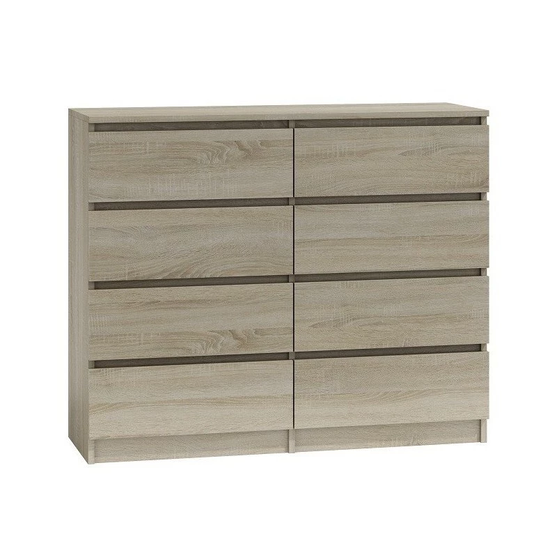 Chest of drawers top e shop Malwa M8 120 cm in Sonoma Oak — large dresser