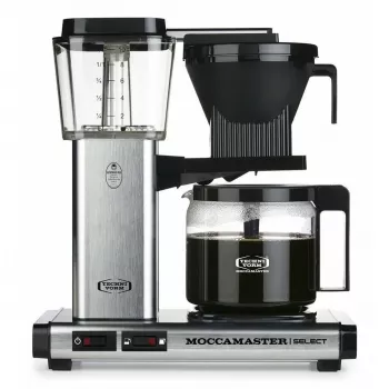 Drip coffee maker MOCCAMASTER KBG 741 — 1.25 L water tank, 10-cup jug, 1520 W, stainless steel/black