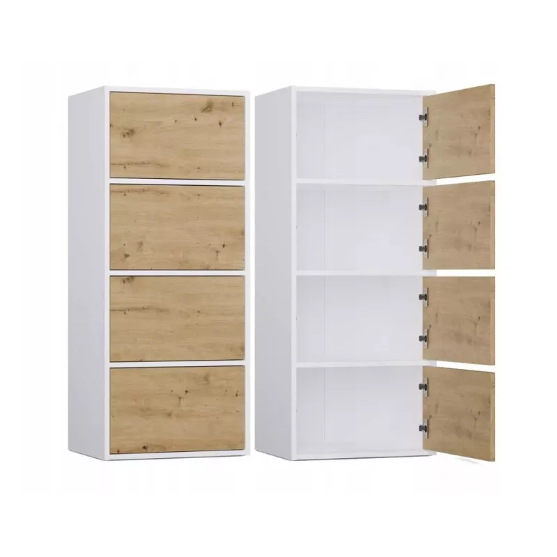 ALMA CHEST OF DRAWERS WHITE/ARTISAN OAK