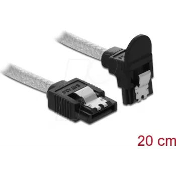 SATA cable DeLOCK 85344 0.2 m Black Transparent