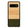 Smartphone case man and wood for Galaxy S10 — bamboo forest black
