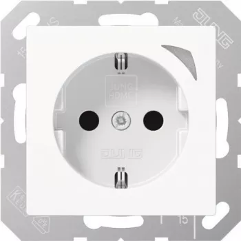Jung HOME SCHUKO BTA1521SWW Socket Outlet 1 (BTA1521SWW)