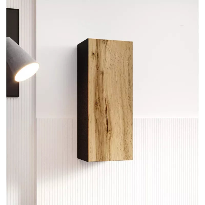 Cama living room cabinet set VIGO 13 black/wotan oak
