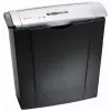 Paper shredder PEACH PS400-02, strip shredding, 22 cm working width, 7 mm cut, black/silver