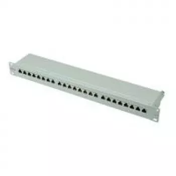 ROLINE Cat. 6 / Class E 48,30cm (19)-Patchpanel, 24P, Shielded, Light Grey (26.11.0351)
