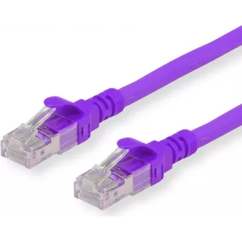 Secomp Roline - Patch-Cable - RJ-45 (M) to RJ-45 (M) - 1 m - SFTP - CAT 6a - Violet (21.15.2931)
