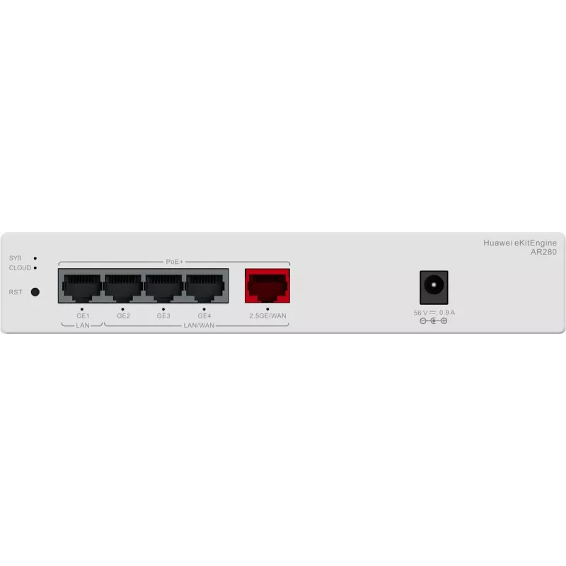 Huawei AR280 Gbit PoE Router (1) 2.5G PoE+, (4) Gbit PoE+, 41W