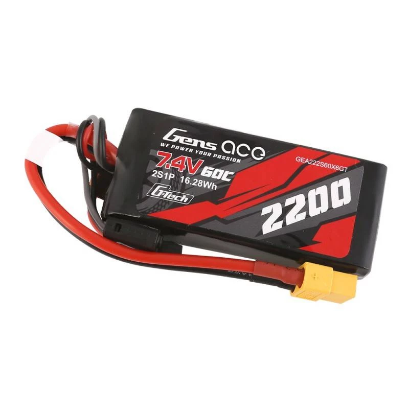 Battery Gens ace G-Tech 2200mAh 7.4V 60C 2S1P Lipo