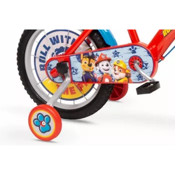 Children's bike Toimsa 16 inch Paw Patrol red model 1678, 16-inch wheels, single-speed