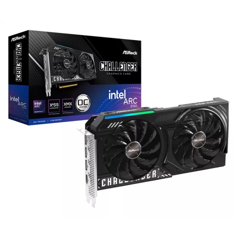 ASRock Challenger Intel Arc B580 12GB OC Graphics Card