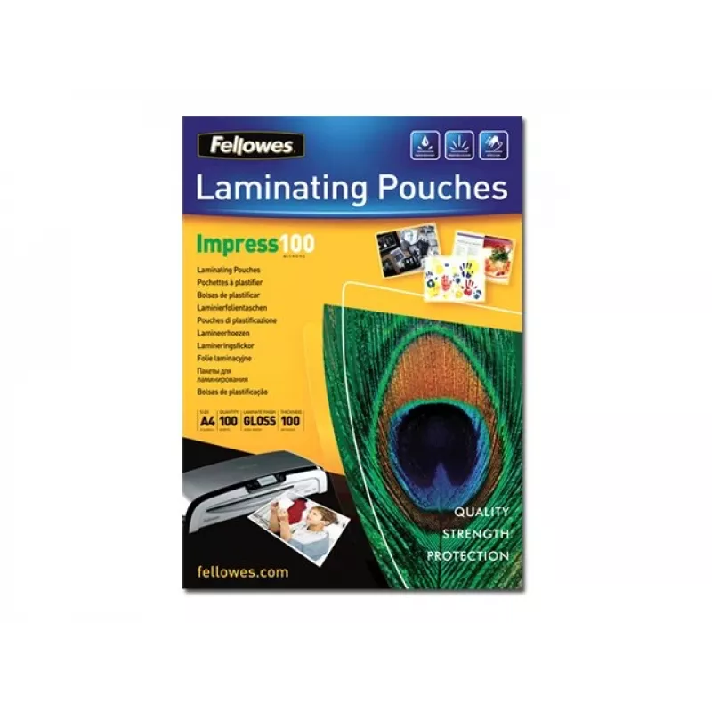 Laminator Pouch GLOSSY/A3 100 100PCS 5351205 Fellowes