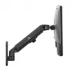 Maclean MC-458 wall monitor mount, gas spring, height adjustable, 17-27 inch, up to 7 kg, VESA 75x75/100x100, black