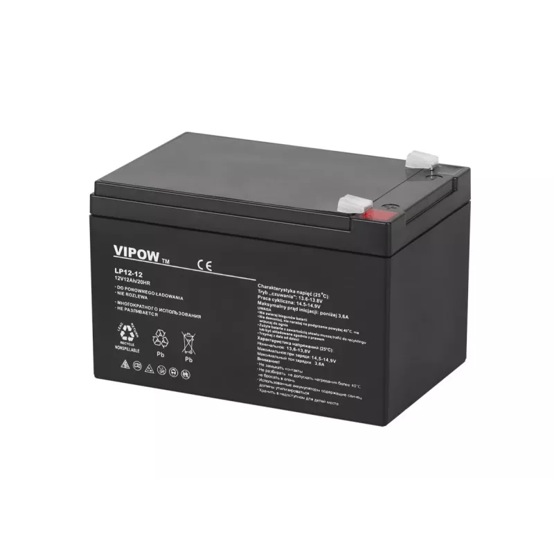 Sealed lead-acid battery VIPOW BAT0216 12V 12Ah