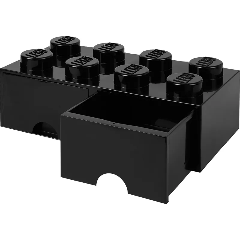 Drawer LEGO Room Copenhagen Brick 8 black — storage drawer for LEGO bricks