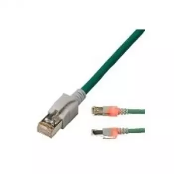 EasyLan CS1OTCDCD0020 - Cat.6 LED Patch Cable DualBoot S/FTP turquoise - Cable - Network
