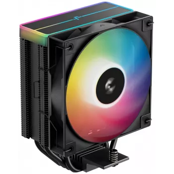 Fan DeepCool AG400 BK ARGB V2 120 mm Black — 120mm hydraulic bearing CPU cooler fan, multi-socket support
