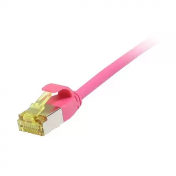 Patch Cable RJ45, CAT6A 500Mhz, 3m, magenta, U/FTP, slimline Round d=3,8mm, TPE/LSZH(Superflex), AWG32, with Cat.7 Raw Cable, Synergy 21 (S217386V3)
