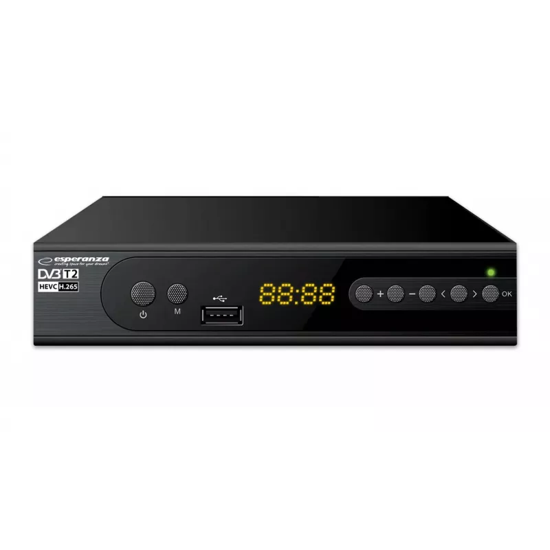Dekoder Tuner TV DVB-T2 Hevc H.265 Cable HDMI