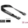 Parallel cable DELOCK 86052, 9-pin to 9-pin, black, length 0.3 m