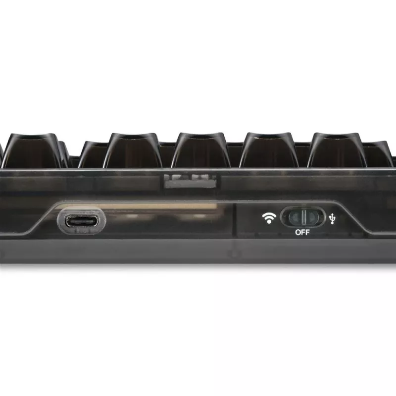 Mechanical Gaming Keyboard Sharkoon Crystal Shark Black DE with RGB lighting