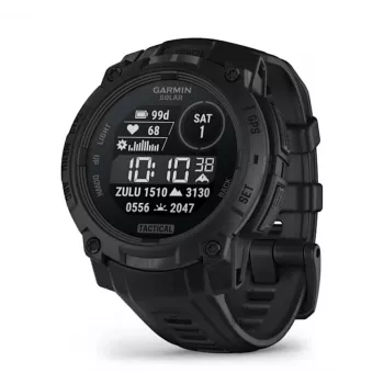 Smartwatch GARMIN Instinct 3 45mm Solar Tactical Edition Black — 45mm, solar charging, GPS, heart rate monitor