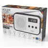 Portable digital radio Adler AD 1907 — AM/FM, digital tuner, alarm, USB-C, 600 mAh battery, LCD, 20 presets, telescopic antenna