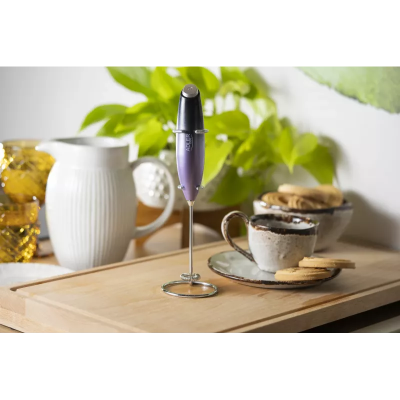 Adler | Milk frother with a stand | AD 4499 | Milk frother | Black/Purple