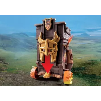 Figures set Novelmore 71643 Battle wagon with fire cannon