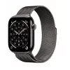 Apple Watch Series 11 GPS + Cellular 46mm Slate Titanium Case with Slate Milanese Loop M/L