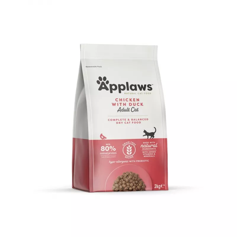 Applaws dry cat food, chicken with duck, 2 kg