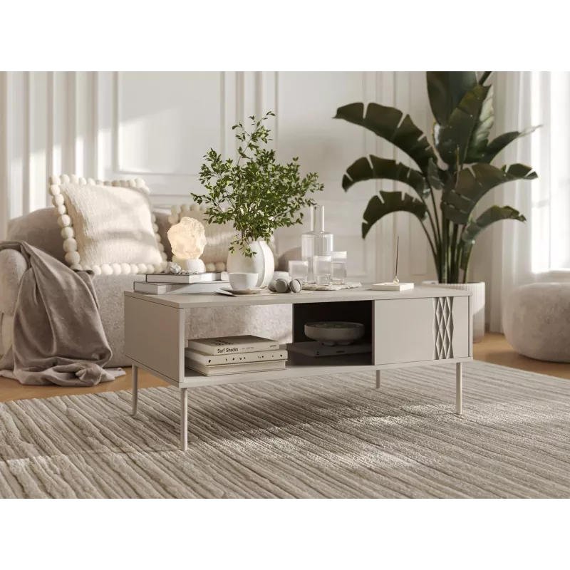 TRESSE bench/table 110x60x40 cashmere matt