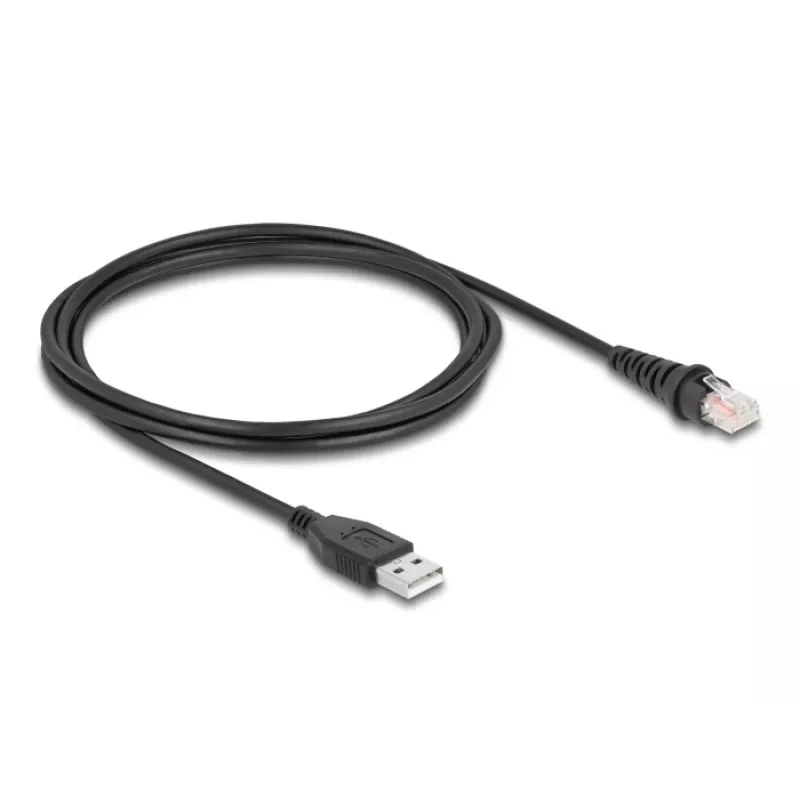 DeLOCK RJ50 to USB 2.0 Type-A Barcode Scanner Cable 2 m