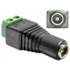 Cable Gender Changer DeLOCK 65485 DC 2.5 x 5.5 mm 2p Black Green