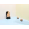 Phone case man and wood for iPhone 12 Pro Max — herringbone nero black