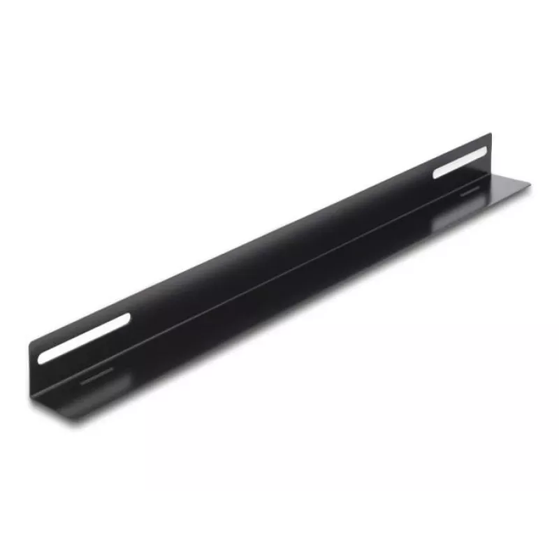 Delock 19 inch Rack Mounting Bracket 450 x 40 mm, 2 Pieces, Black Metal