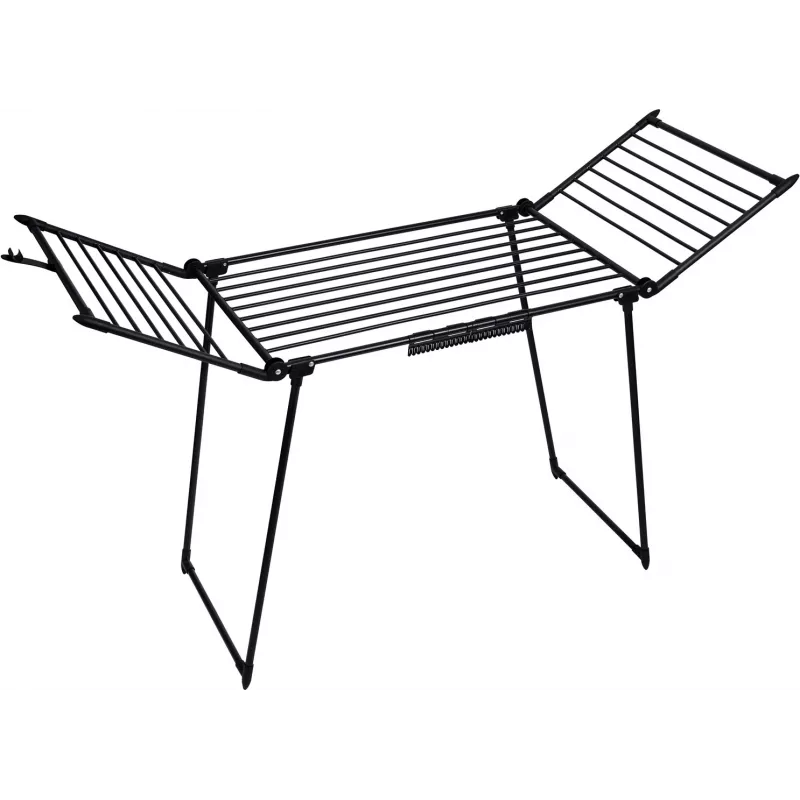 AMALFI foldable laundry drying rack, black