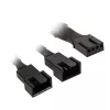 Kolink PWM fan splitter cable 1-to-2, 35 cm braided black, model PGW-AC-KOL-111