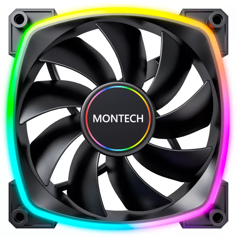 Fan Montech AX140 PWM 14 cm Black 540-1760 RPM