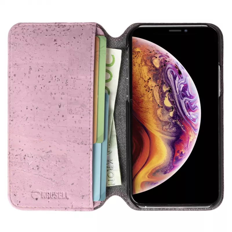 Folio Case Krusell Birka for iPhone 11 Pro 15.5 cm Pink
