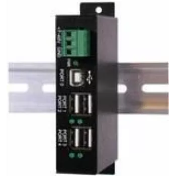 EXSYS EX-1163HMS-WT 4 port USB 2.0 HUB Surge Protection and extended temperature range