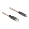 DeLOCK USB 2.0 Cable Type-A to USB Type-C RGB 1m