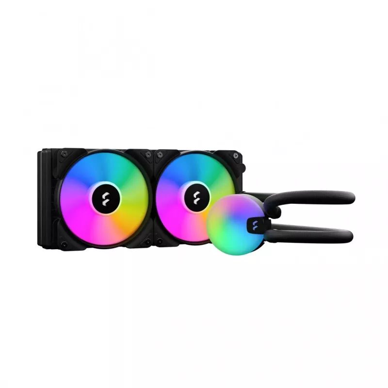 All-in-one liquid cooler Fractal Design Lumen S24 v2 RGB — 240mm radiator, 120mm RGB fans, Black