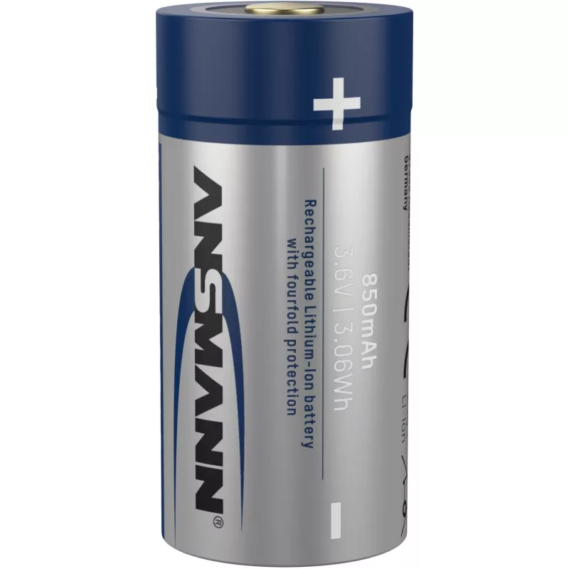 Ansmann 16340 Li-ion rechargeable battery 850 mAh 3.6 V Micro USB input 1300-0015